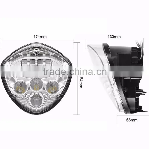 60W Led Headlight Bulbs Motorcycles Headlamp Driving Lights DRL For Motorcycle Victory Cross-Country Lighting 2007-2016 photo-4