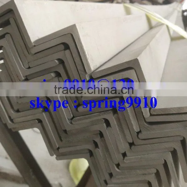 HOT ROLL & PICKLED STAINLESS STEEL ANGLE BAR IN GRADE 304 ACCORDING TO ASTM A484