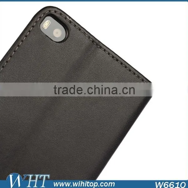 High Grade Folio Style PU Leather Flip Back Cover Wallet Case for Huawei P8 photo-5