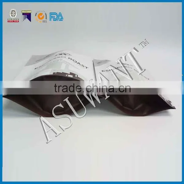 Factory Price Drip Foil Coffee Bag Wholesale Stand up Matte White Zipper and Valve Bag photo-5