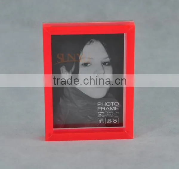 Hot Sale Clear Acrylic Glass Block Perspex Photo Frame for Home Decoratio Stand photo-5