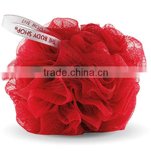 High Quality PE Red Bath Ball/color Bath Ball