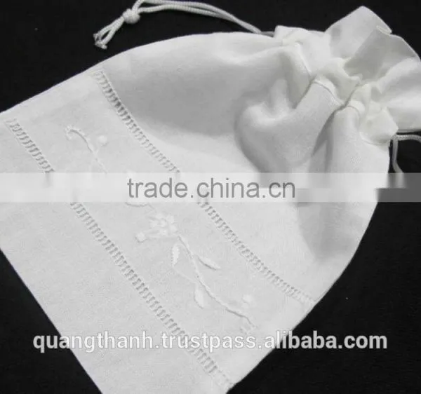 Hand Embroidered Lavender Sachet/bag/pillow-floral Embroidery ,monorgam Bag photo-6