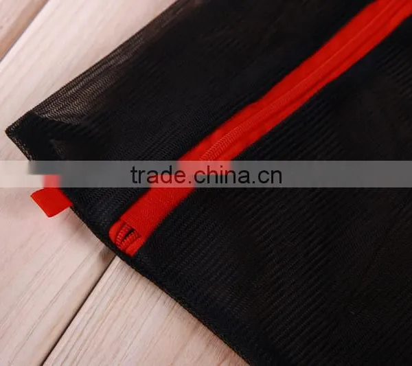 YIWU RODA 100% Polyester Durable Black Embroidery Foldable Washing Bag photo-6
