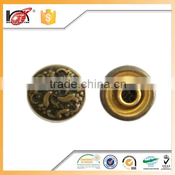 Plating Technics Fashion Designer Clothing Button Ni-plated Jean m4 Rivets for Denim Cloth photo-2