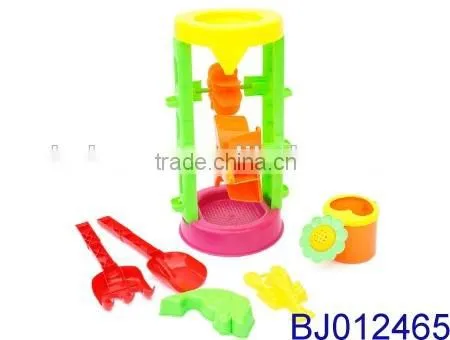Beach Toys Deluxe Playset for Kids Plastic Bucket Sand Shovel Set photo-2