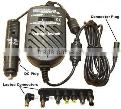 Universal Car DC Laptop Power Charger Adapter Converter
