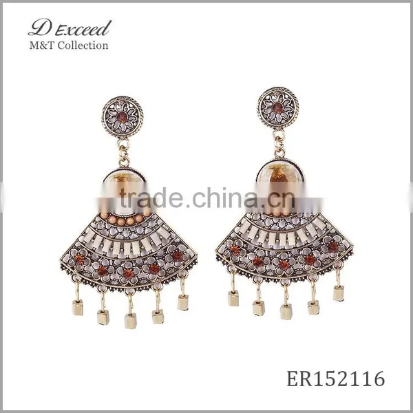 2016 Hot New Designs Ladies/Women's Vintage Jewellery Earrings Bohemian Style Tassels Gold/Silver Plating Drop Earrings photo-4