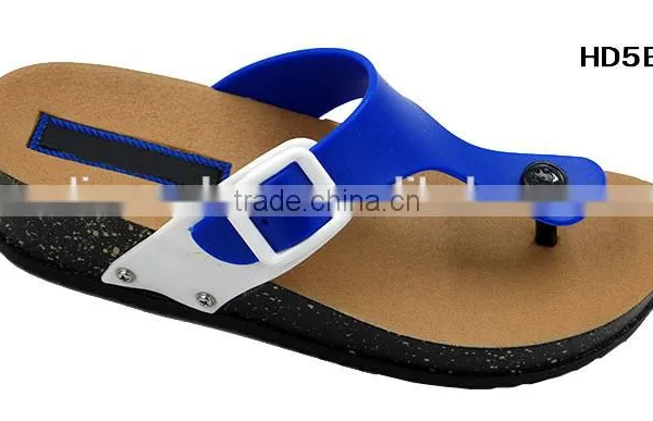 Fashionable Comfortable Wedge Women PVC Cork Sole Slipper photo-2