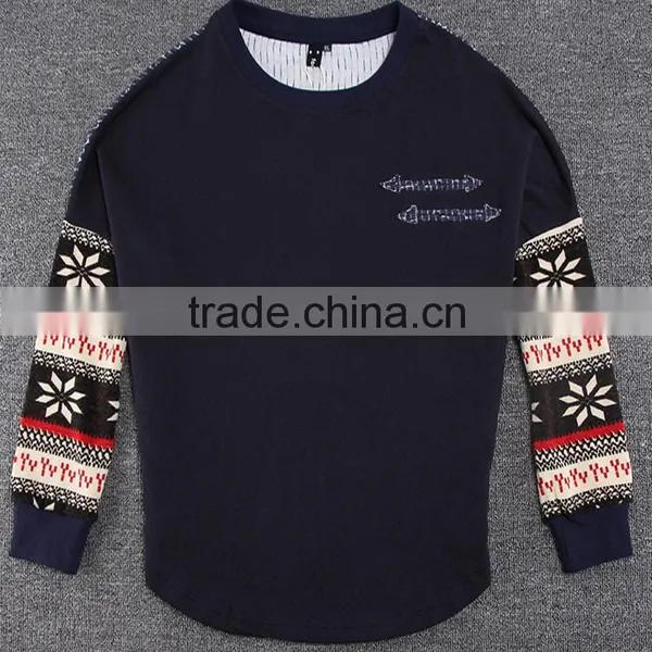 2016 Korea Fashion New Women's Long Sleeve TShirt Loose Patchwork Cotton Tops Lady Casual Blouse photo-5