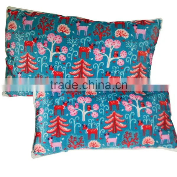 Fashion Panne Printed Christmas Bolster Pillow, Indoor Sofa Decorative Pillow photo-3