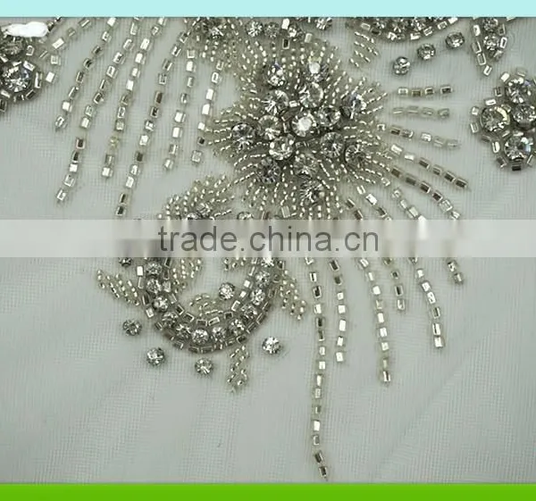 2015 Newest and Fashion Handmake Tulle Patch With Beads RC-314 photo-2