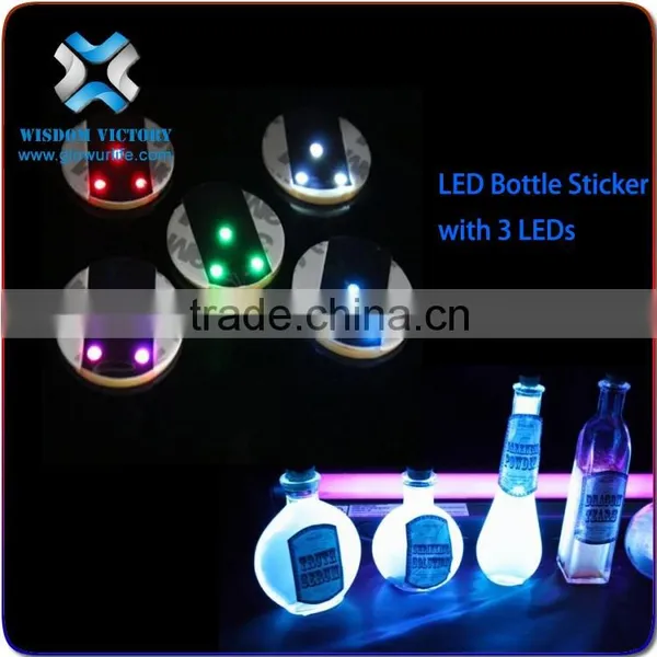 Promotion Gift Fashional Custom UV Black Light Personalize Beer Coaster,led Bottle Sticker photo-6