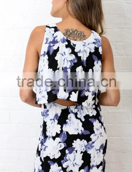 2016 China Wholesale Factory Clothing Wholesale Latest Fashion Dress Digital Print Dress photo-4