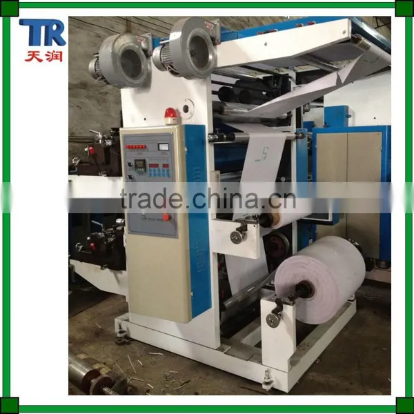 High Speed HDPE LDPE PE Nylon Poly Plastic Film 2 Color Flexo Printing Machine, Paper Printing Machine Price photo-2