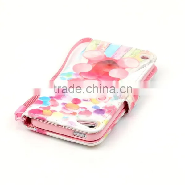 New Design 3 In1 Shockproof pu Leather Phone Case for Ipod Touch 5 6 photo-3