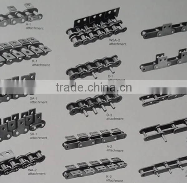 CSD,08A Professional Strong Tensile Durable Short Pitch Steel Conveyor Chain With Attachments A1,A2,K1,K2 photo-2