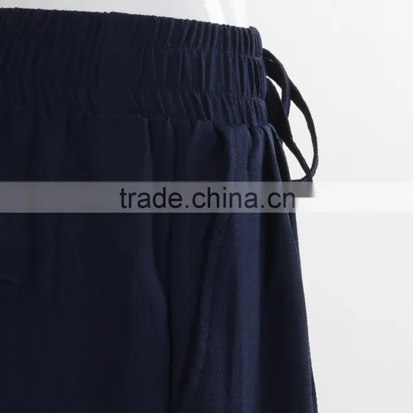 F5S30043 Casual Dark Blue Women Slacks photo-5