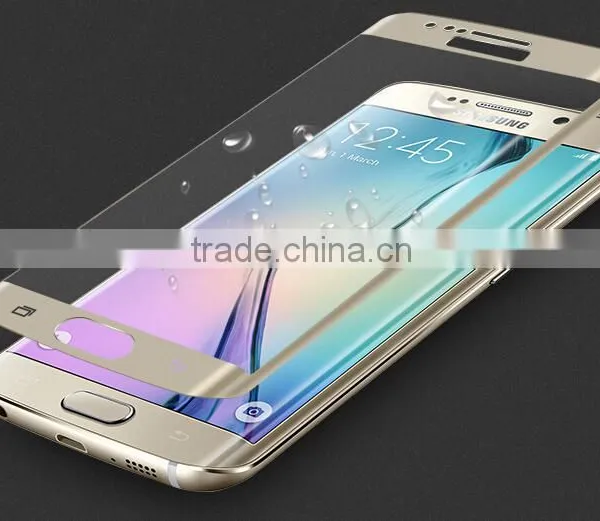 Factory Price Colorful Full Cover 9h Tempered Glass Screen Protector for Samsung Galaxy s6 Edge Plus