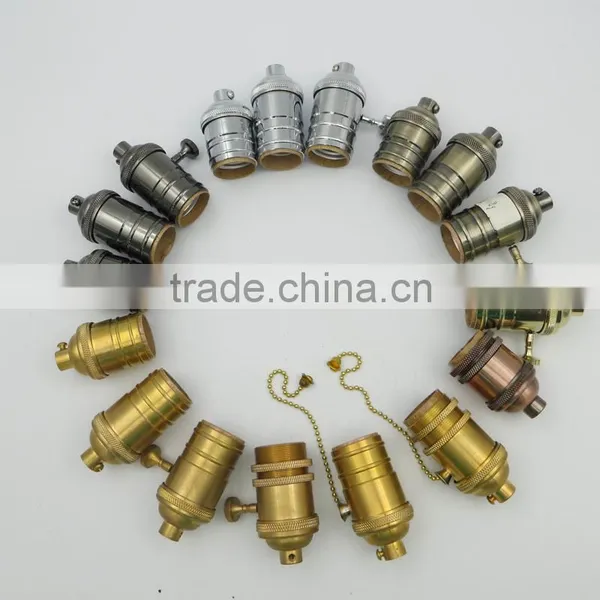Vintage Edison E26 E27 Socket Ceiling Lamp Holder Brass Bulb Base 220V/110V photo-6