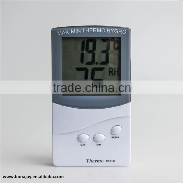 Digital Indoor Thermometer Hygrometer Clock Temperature Humidity Meter Household photo-6
