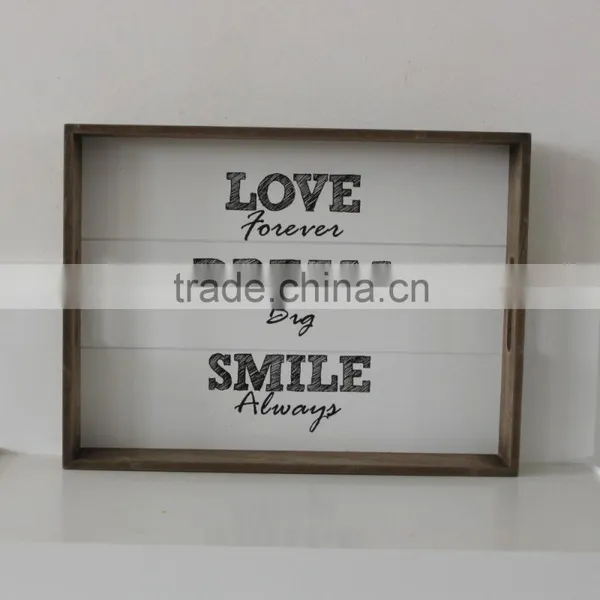Wood Grain Wooden Tray photo-2