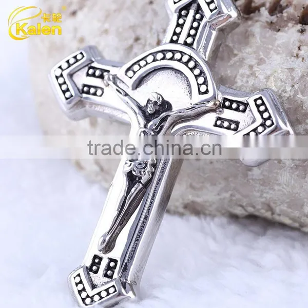 Guangzhou Jewelry Wholesale Online Jesus Cross Stainless Steel Pendant photo-4