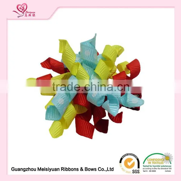 Factory Price Directly Custom Design Ribbon Pompom Flowers for Headwear Accessories photo-4
