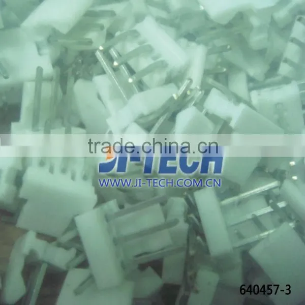 2.54mm Pitch PCB Wire to Board Connector TE 3P MAT100 HDR ASSY SQ Connector 640457-3 Right Angle Header 3 Pin Through Hole photo-5