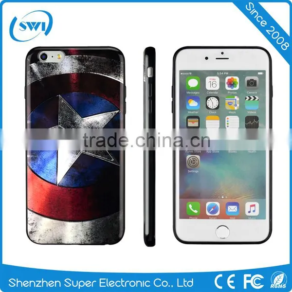 Custom Design Logo Pattern TPU Smartphone Case for IPhone 6/6 Plus IMD Sublimation Print Phone Case photo-2