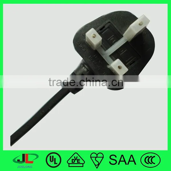 Moulded BS Ceitified UK 3 Pin Electric Plug With Fuse Extension Cords photo-6