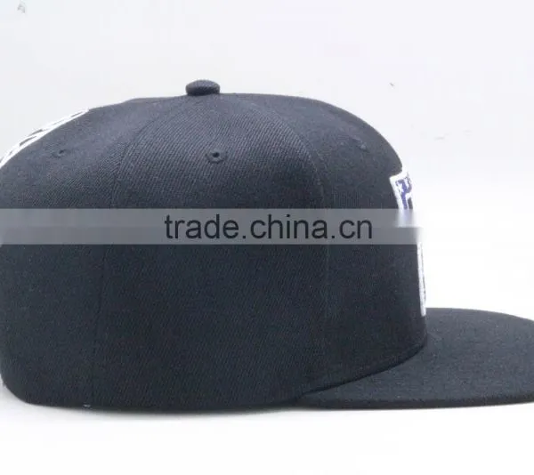 New Arrival Custom Multicolor 3D Puff Embroidery Snapback Black photo-4