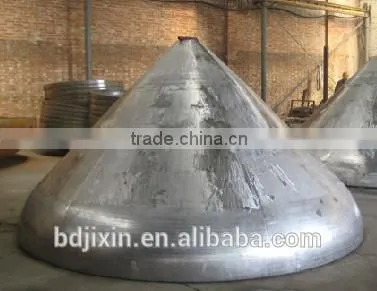 Carbon Steel Cone Dish Head and Conical Head for Concrete Mixing Tank Hopper photo-3