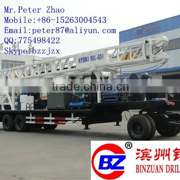 BZT600LSZ Water Well Drilling Rig Mounted on Trailer Chassis photo-2
