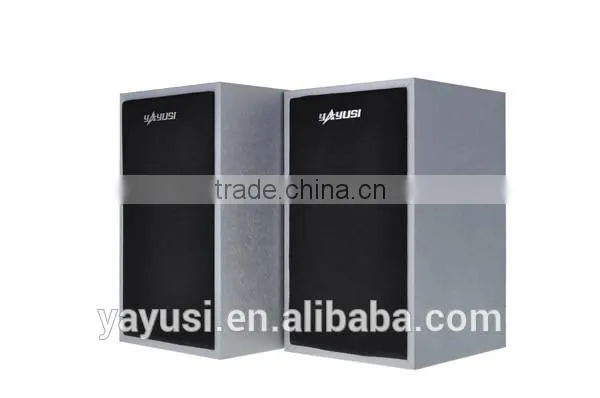 High Quanlity HIFI Sound 2.0 Home Theater Music System Wooden Usb Speaker photo-4