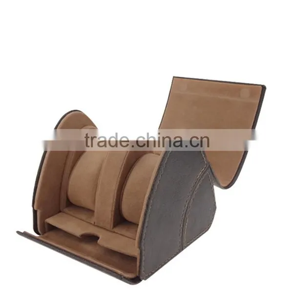 Chinese Factories Wholesale Custom High-grade Leather Watch Box, Brown Beautiful Gift Box photo-2