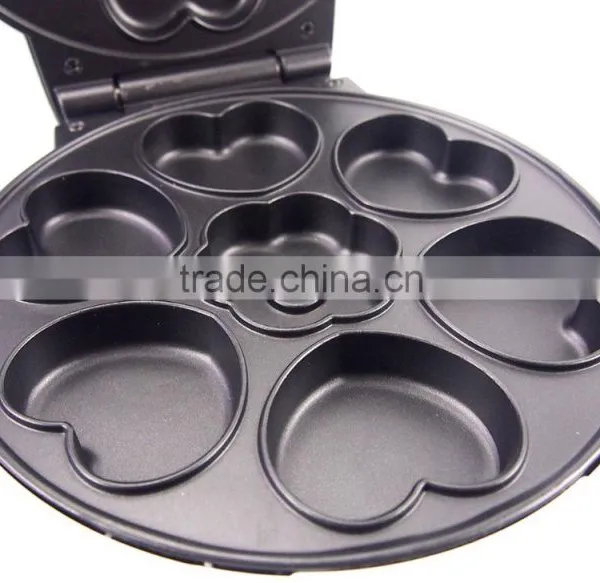 Non-Stick Heart Shaped 7Mini Electric Cake Maker For Cup Cake photo-6