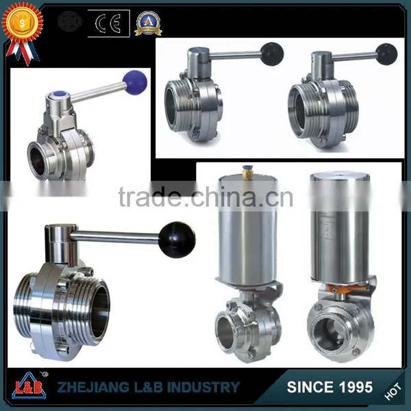 ISO Certified Factory Direct Sale Stainless Steel Sanitary Butterfly Valves photo-2