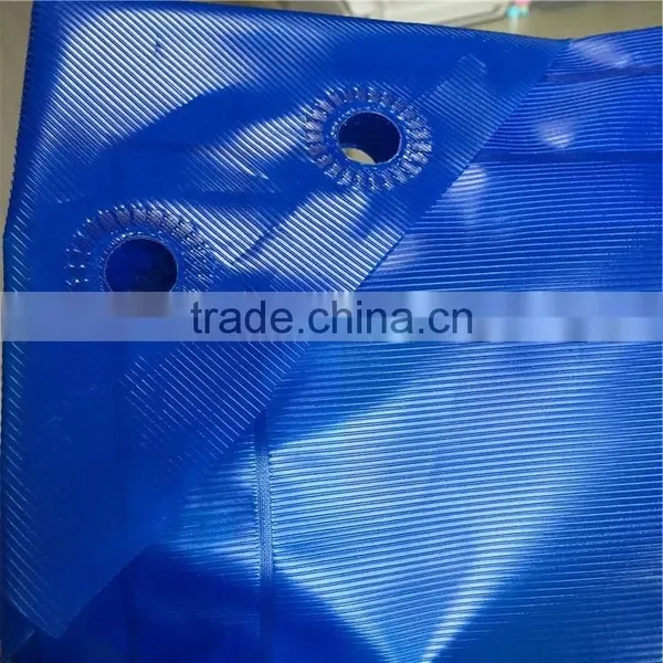 High Strength Cross Laminated Waterproof Blue Poly Sun Shelter Tarpaulin photo-3