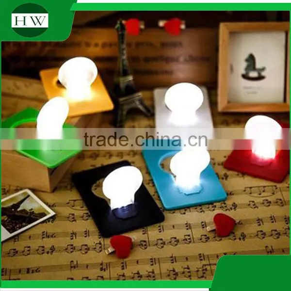 MIni Portable Pocket Bulb Shape Led Card Night Light Lamp photo-5