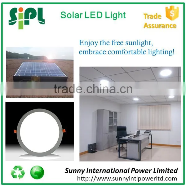 New Solar Skylight Solar Powered Round Led Panel Solar Sensor Light photo-2