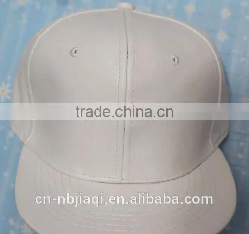 Plain Sports PU Hat Baseball Cap Black and White photo-4