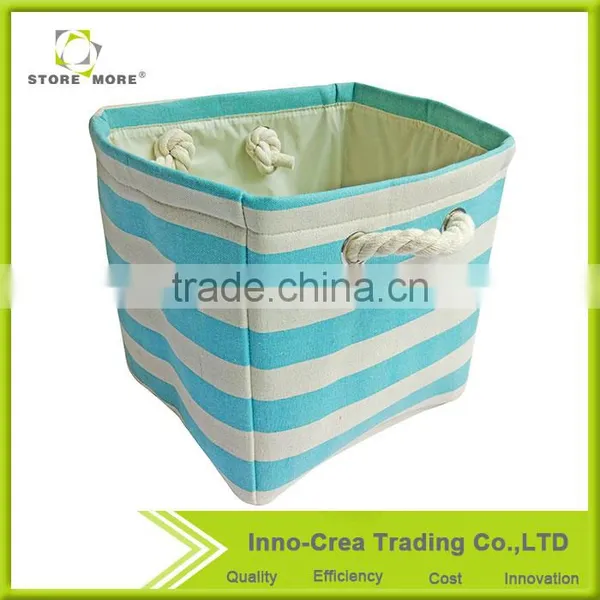 Store More / OEM Weaving Foldable Sundry Storage Bin With Cotton Rope Handle photo-4