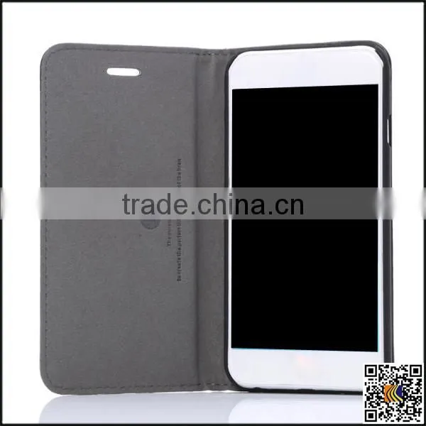 Leather Flip Case for Iphone6 Plus, Pure Colour pu Leather Flip Case for Iphone6 Plus, China Supplier Leather Wallet Case photo-5