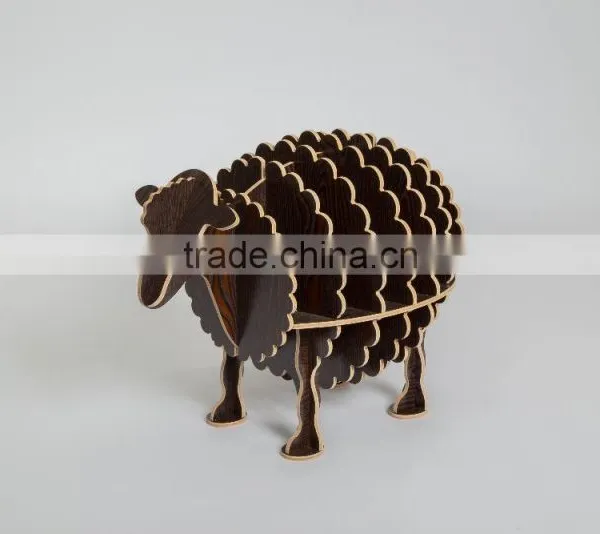 Creative Design Process of Small Wooden Drawer ,decoration Simple Home Furnishing of Cute Sheep photo-4