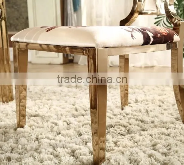 Flower Shape Fabric Cover Dining Chair for Hotel photo-6