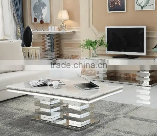 Luxury Modern Stainless Steel Dining Table and Chairs AH066 photo-2