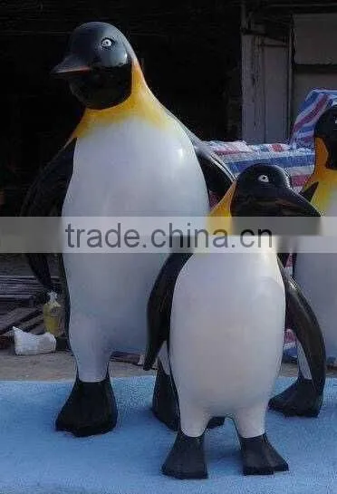 Fiberglass Penguine Statue 80cm High Resin Penguine Statue Sculpture photo-2