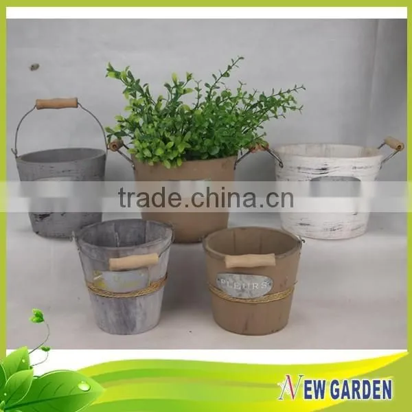 Cheaper Economical Round Wall Mounted Flower Basket With Handles