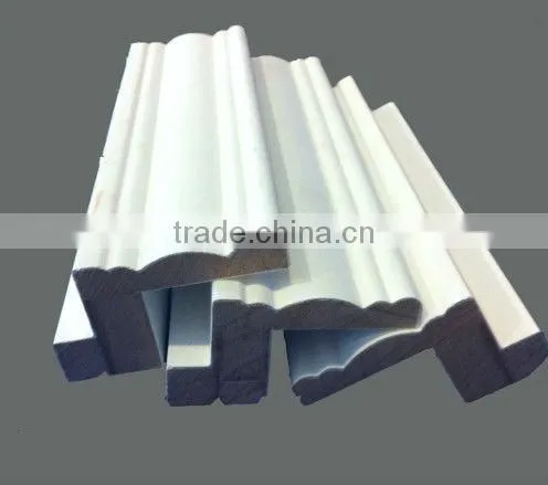 Gesso White Primed Skirting Board for Buidling Decoration MDF Board photo-4